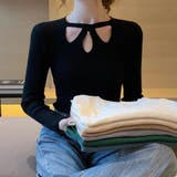 ニットトップス ツイスト ラウンドネック | LTL | 詳細画像13