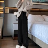 ワイドパンツ レディース 裏起毛パンツ | LTL | 詳細画像17
