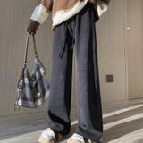 裏起毛ワイドストレートパンツ 裏起毛パンツ ワイドパンツ | LTL | 詳細画像11