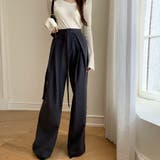 ワイドパンツ タックワイドパンツ スラックス | LTL | 詳細画像7