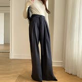 ワイドパンツ タックワイドパンツ スラックス | LTL | 詳細画像8