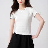 ホワイト | 夏服Tシャツ レディース トップス | LTL