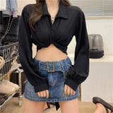 ブラック | 春新作 半袖 ミニ丈 | luby