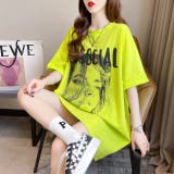 グリーン | 春夏新作 半袖 Tシャツフード付きトップス | luby