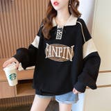 秋物新作 長袖カジュアルトレーナ パーカー | luby | 詳細画像4