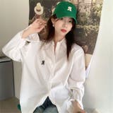 ホワイト | 春夏新作 長袖 無地シャツ | luby