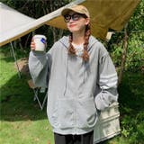 韓国ファッション 秋物新作 長袖カジュアルパーカ | luby | 詳細画像2