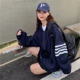 韓国ファッション 秋物新作 長袖カジュアルパーカ | luby | 詳細画像4