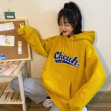 イエロー | 長袖カジュアルパーカー 裏起毛 トレーナ | luby