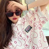 ホワイト | 春夏新作 半袖ロゴ Tシャツ トップス カットソー 韓国ファッション | luby