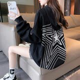 ブラック | 秋物新作 長袖カジュアルトレーナ ブルゾン | luby