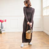 秋冬物 リブニットロングワンピース 長袖ロングワンピース | luby | 詳細画像10