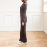 秋冬物 リブニットロングワンピース 長袖ロングワンピース | luby | 詳細画像21