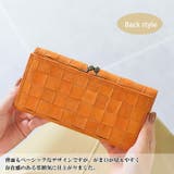 フェス カウレザーメッシュ長財布 がま口付き | Lumie | 詳細画像10
