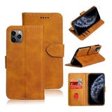 ブラウン | シンプルレザーiPhone用手帳型ケース【iPhoneXR iPhone11 i… | LUPIS