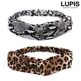 レオパード×パイソンクロスヘアカチューム【ヘアアクセサリー】 | LUPIS | 詳細画像1