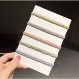 編み込みバイカラーヘアゴム【ヘアアクセサリー】 | LUPIS | 詳細画像2 