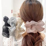 ボリュームオーガンジーキラキラシュシュ【ヘアアクセサリー】 | LUPIS | 詳細画像2 