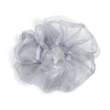 シルバー | ボリュームオーガンジーキラキラシュシュ【ヘアアクセサリー】 | LUPIS