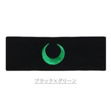 ブラック×グリーン | 刺繍ロゴヘアバンド【ヘアアクセサリー】 | LUPIS