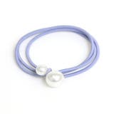 ブルー | ツインパールヘアゴム | LUPIS