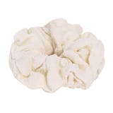 アイボリー | エンボスギャザーシュシュ【ヘアアクセサリー】 | LUPIS