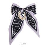 英文字 | スカーフリボン×リッチパールヘアゴム【ヘアアクセサリー】 | LUPIS