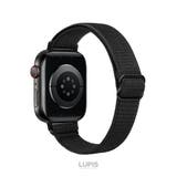 ブラック | シンプルカラーゴムAppleWatchバンド【38mm・40mm・41mm】 | LUPIS