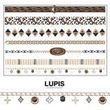 レオパードメタリックゴールドタトゥーシール | LUPIS | 詳細画像1 