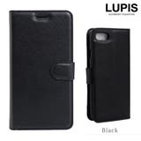 ブラック | 型押しレザー調iPhone用手帳型ケース | LUPIS