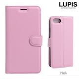 ピンク | 型押しレザー調iPhone用手帳型ケース | LUPIS