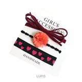 リボン×フラワーヘアゴムセット | LUPIS | 詳細画像4 