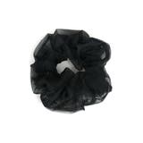 ブラック | オーガンジーボリュームシュシュ 【ヘアアクセサリー アクセサリー | LUPIS