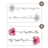 フラワー×英字タトゥーシール | LUPIS | 詳細画像2