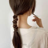 レザー調ワイヤーポニー【針金入り 巻きつけるだけ ヘアアクセサリー】 | LUPIS | 詳細画像6 