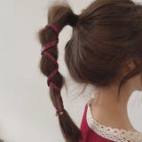 レザー調ワイヤーポニー【針金入り 巻きつけるだけ ヘアアクセサリー】 | LUPIS | 詳細画像8