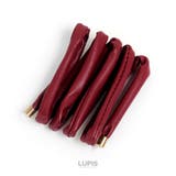 ボルドー | レザー調ワイヤーポニー【針金入り 巻きつけるだけ ヘアアクセサリー】 | LUPIS