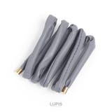 グレー | レザー調ワイヤーポニー【針金入り 巻きつけるだけ ヘアアクセサリー】 | LUPIS