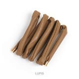 ブラウン | レザー調ワイヤーポニー【針金入り 巻きつけるだけ ヘアアクセサリー】 | LUPIS