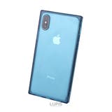 ブルー | シンプルスクエアiPhone用ケース | LUPIS