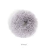 グレー | シンプルカラーファーシュシュ【小ぶり ヘアアクセサリー】 | LUPIS