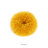 イエロー | シンプルカラーファーシュシュ【小ぶり ヘアアクセサリー】 | LUPIS