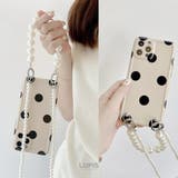 パールストラップドット柄iPhoneケース≪iPhone13≫ | LUPIS | 詳細画像5