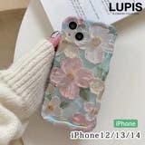 フラワープリントウェーブiPhoneケース | LUPIS | 詳細画像1