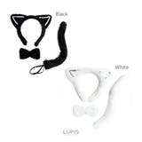 猫耳カチューシャ仮装セット【カチューシャ・蝶ネクタイ・しっぽ】 | LUPIS | 詳細画像4