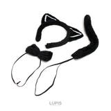 猫耳カチューシャ仮装セット【カチューシャ・蝶ネクタイ・しっぽ】 | LUPIS | 詳細画像5