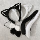 猫耳カチューシャ仮装セット【カチューシャ・蝶ネクタイ・しっぽ】 | LUPIS | 詳細画像9