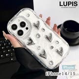 メタルハート×ビジューiPhoneケース【iPhone14・iPhone15】 | LUPIS | 詳細画像1