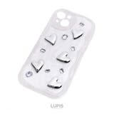 メタルハート×ビジューiPhoneケース【iPhone14・iPhone15】 | LUPIS | 詳細画像2
