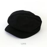 ブラック | シンプル編み込みキャスケット | LUPIS
